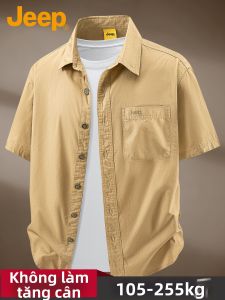 Jeep | Áo Sơ Mi Nam Cỡ Lớn Thoáng Khí Cotton Sạch