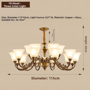 LAIDENG | Antique Vintage Retro Copper Light Fixture