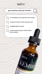 MINYAK KEMIRI MERE 60ML PERAWATAN RAMBUT RONTOK BERCABANG KETOMBE RAMBUT TIPIS RAMBUT HITAM DAN TEBAL BISA COD HARGA DISKON