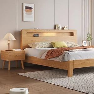 Solid Wood Storage Bed Frame Oak Bed