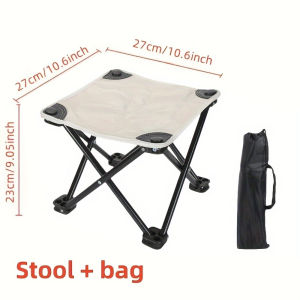 Ghế Xếp Dã Ngoại Di Động Nhẹ Nhỏ Gọn Có Túi Đựng Tải Trọng 140kg Dùng Cho Câu Cá Và Cắm Trại