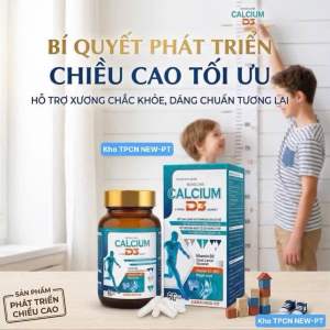 Viên uống tăng chiều cao CALCIUM D3-Bổ sung Canxi D3Giúp tăng chiều cao cho thanh thiếu niên(60v/h)