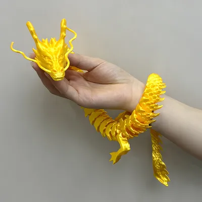 88CM 3D Printed Gem Dragon Crystal Fidget Toy Rotatable Articulated Dragon Gift for ADHD Perfect for Birthdays Gift Holiday gift
