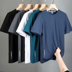 Special Offer Ice Silk Half Sleeve T-Shirt Womens New Style Base Shirt Quick Dry round Neck Loose Fit Polyester Summer Top