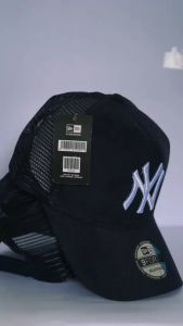 DN-2025 Topi Baseball Jaring Bordir N-Y Simpel Pria Wanita Bahan Corduroy Lembut Distro Dewasa Quality