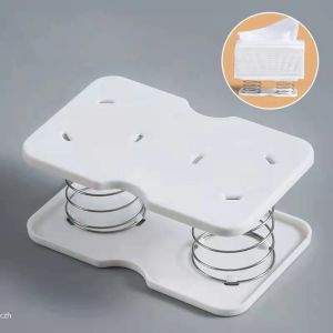 Hộp Đựng Khăn Giấy Tự Động Có Lò Xo Kiểu Dáng Hiện Đại Chất Liệu Nhựa Dùng Cho Văn Phòng Nhà Ở Nhà Bếp Nhà Vệ Sinh