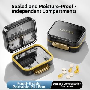 XIANXIANJIN | Portable Medicine Box With Pill Cutter