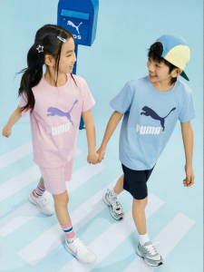 PUMA | Quick-Drying Cool Comfort Sweat Absorptive Childrens T-Shirt and Shorts Set