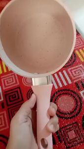 Mamibayi Panci Susu Mpasi Anti Lengket12/14/16/18Cm/Panci Rebus Enamel Milk Pot/Panci Teflon Marble