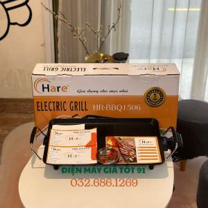 Bếp nướng dùng điện BBQ1506 chống dính - thương hiệu Hare - bảo hành 12 tháng toàn quốc