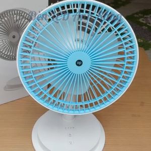 Quạt sạc điện để bàn DP-7627 Quạt sạc để bàn tích điện có đèn LED - Quạt mạnh dễ di chuyển kiểu dáng hiện đại