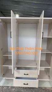 Freeship tphcm. Tủ quần áo 4 cánh nhựa Đài Loan thiết kế rộng rãi tiện nghi cho khách đựng đồ.