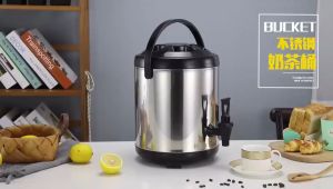 BEKAS AIR PANAS DAN SEJUK Stainless Steel  /HOT & COLD WATER DISPENSER (Coffee Milk Tea Pot Insulated Barrel)8L/10L/12L