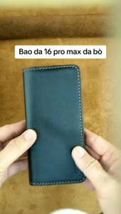 Ốp lưng Iphone 16 pro max da cá sấu thật làm thủ công