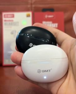 BMT B550 New Bluetooth 5.3 True Wireless Earbuds with Touch Control Quad Mic ANC Long Battery IPX5 Waterproof Fast Charging - Elegant White/Black
