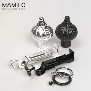 MAMILO Braket Kaki Penyangga Gorden Ring Tutup Mahkota Bracket Gordyn Set