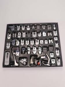 QJH | 48Pcs Locking Edge Sewing Machine Presser Feet Foot Set for Brother Babylock Singer Janome Elna Toyota New HomeSimplicity