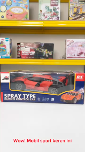 Mainan Anak RC JM22294 1:18 SPRAY TYPE REMOTE CONTROL CAR Mainan Mobil Keluar Asap Mobile Spray Anak Mainan Anak Perempuan - Mainan Anak Laki Laki