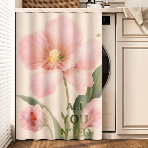 Balcony Drum Washing Machine Cabinet Sunshade Sun Shield Dryer Dust-Proof Curtain Punch-Free Velcro Cloth Curtain