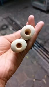 Pipa Gading Asli Lokal Panjang 19cm Model Oval Tebal