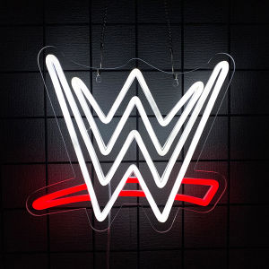 Wrestling Neon Sign For Wall DecorLight Up Sign For BedroomMan CaveCompetition Party Gifts For ManGame RoomUSB Powered