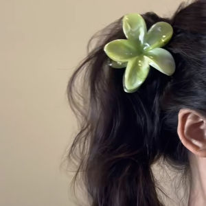 Kẹp Tóc Nửa Đuôi Cá Đuôi Ngựa Họa Tiết Hoa Trứng Phong Cách Hàn Quốc Thời Trang Phụ Kiện Tóc Nữ Kẹp Tóc Sau Đầu Cao Cấp