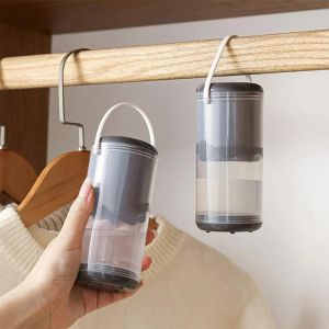 เครื่องดูดความชื้นกันความชื้นและเชื้อรากันความชื้นแบบใช้ซ้ำได้กล่องความชื้นสัมพัทธ์แบบแขวนตู้เก็บเสื้อผ้าในบ้าน