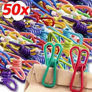 50/30/20Pcs Colorful Storage Clip / Strong Spring Drying Clothespin / Multipurpose Sealing Clips / Food Sealing Clips Multi-purpose Storage Hanger Clips