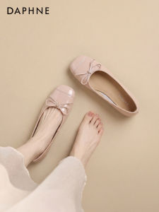 Daphne | Ballet Flats Women Shoes Summer New Design Flat Thick Heel Nude Mary Jane 2026