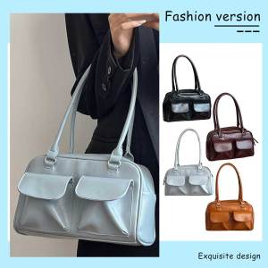 COD [จัดส่งฟรี] ผู้หญิงกระเป๋าหลายกระเป๋าแฟชั่นซิปกระเป๋าสะพาย Casual Retro Satchel กระเป๋าอเนกประสงค์ขนาดใหญ่ความจุกระเป๋าช้อปปิ้ง