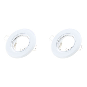 2/10PCS LED Downlights GU10 Recessed Ceiling Lights Spotlights Round White Spot Light Fittings Indoor MR16 GU10 Lamp Holder