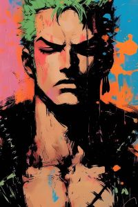 Bandai | DIY 5D Diamond Painting One Piece Luffy Zoro Sanji Character Art For Living Room Wall Decoration Exquisite Gift