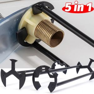 5-In-1จมประแจอเนกประสงค์คาร์บอนก๊อกน้ำเหล็กกุญแจท่อประปาประแจชุดเครื่องมือช่างชุดซ่อมอ่างล้างในครัวในห้องน้ำ