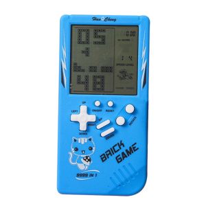 Childrens puzzle toys Tetris game console building block game handheld electronic game console birthday gift for boys kindergarten gift gift gift