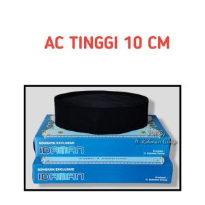 kopiah songkok peci pria pendek 6cm 7cm 8cm hitam polos AC peci kopiah songkok pria ac pendek 6cm 7cm 8cm peci hitam polos AC pendek 6cm 7cm