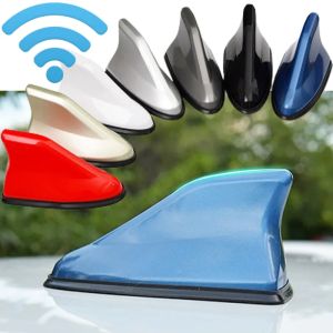Car Radio Signal Antenna Roof Shark Fin Antenna Tail Modification New Punch-free Car Radio Antenna Decoration for General Models