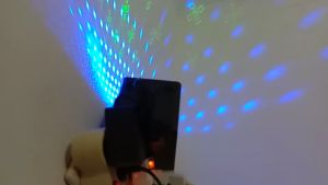 LAMPU PROYEKTOR PANGGUNG LED CAIYUERGB Disco 240V with Remote Control - M-RGB-60A