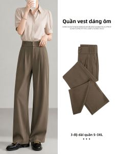 YAYANGREN | Quần Tây Dáng Rộng Cao Cấp Đai Cao