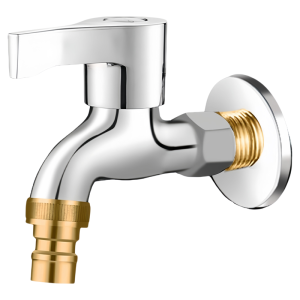 Long Wall-Mounted Water Tap Single Cold for Washing Machine and Mop Sink
