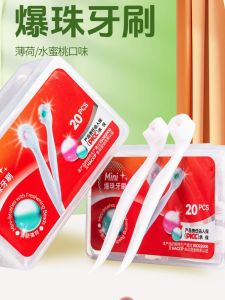 Portable Travel Toothbrush Mint ening Disposable Universal Toothbrush for Date Business Trip Oral Care Flossing Toothbrush