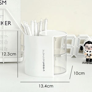 Pen Holder Multi-Functional Large Capacity Fancy Student Office Desk Surface Panel Storage Box Desk Stationery Pen Container Storage Rack