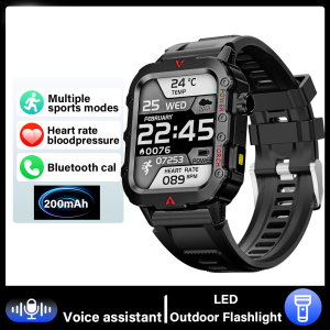laxasfit | G.L Wear 2025 New Sports Smart Watch Bluetooth Talk LED Flashlight Multi-function Outdoor Sports Smart Watch for Men Women