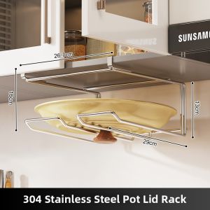 BANGJIE | No-drilling 304 Stainless Steel Wall Mounting Storage Rack