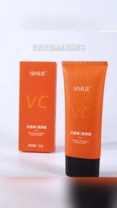 วิตามินVCครีม ไม่ต้องแต่งหน้า ครีมไวท์เทนนิ่ง โทนอัพเพิ่มความbrightening ช่วยเรื่องสีผิวหมองคล้ำ เพิ่มความกระจ่างใส 50กรัม