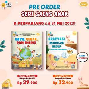 GMB Buku Anak Seri Sains Ahlan Adaptasi Makhluk Hidup terhadap Lingkungan / Gaya Gerak dan Energi / Teknologi Tenaga Listrik Morfologi Tubuh Tumbuhan Cahaya / Buku Anak Murah / Buku Anak Kekinian / Buku Ilmu Pengetahuan