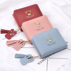 JIFANPAUL | Mini Zipper Tassel Womens Wallet