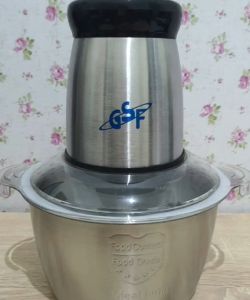 Blender Daging Stainless / Blender Daging Chopper Han Blender Press 2L Baja Tahan Karat Serbaguna Multifungsi / Blender Daging Stainless GSF Multifungsi 2L G-3802 / GSF G3802 / GSF G 3802