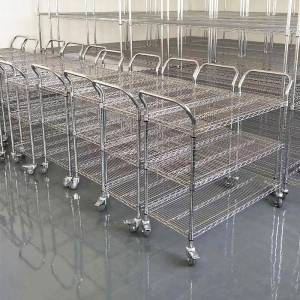 ZUOLEJIA | Stainless Steel Warehouse Picking Trolley