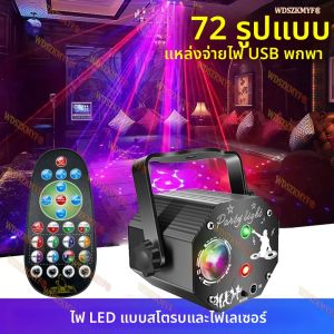 โปรเจคเตอร์เลเซอร์ปาร์ตี้ดีเจเวทีใหม่ปี 2025 ควบคุมด้วยเสียง ไฟสโตรบสีแดง เขียว น้ำเงิน สำหรับคลับ ครอบครัว วันหยุด ไฟคริสต์มาส