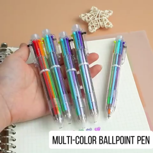 【SG】6-in-1 integrated retractable ballpoint pen general stationery for school and office Childrens Day gift for stude